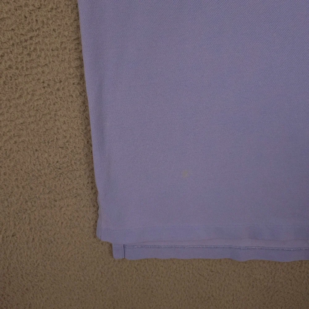 Vintage Polo Ralph Lauren Polo Shirt Mens Medium Blue Bleached Grunge Preppy USA